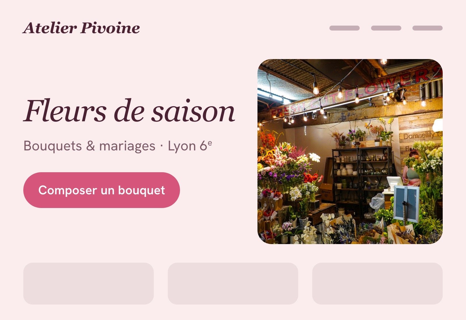 Site de Atelier Pivoine
